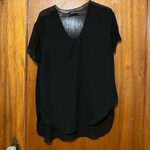 Calvin Klein Sheer Flowy Top